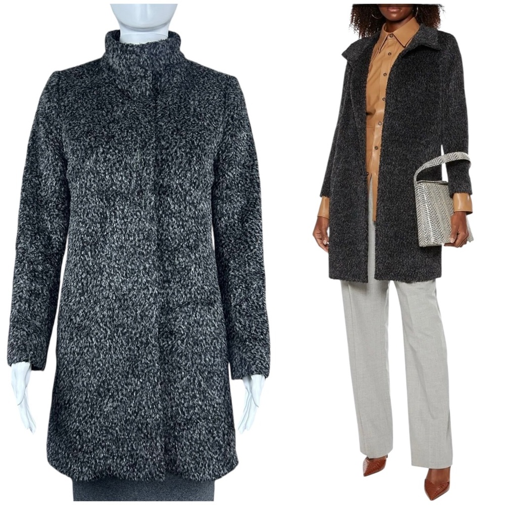 Max Mara Studio Alpaca Wool Teddy Shaggy Coat Sz 4 Preppy Old Money Capsule